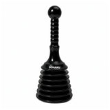 Heavy Duty Drain Plunger, Powerful Sink & Toilet Unblocker for Kitchens, Bathrooms, Sinks, Baths, Showers & Waste Pipes, Large Bellows Suction Plumber Tool, Black